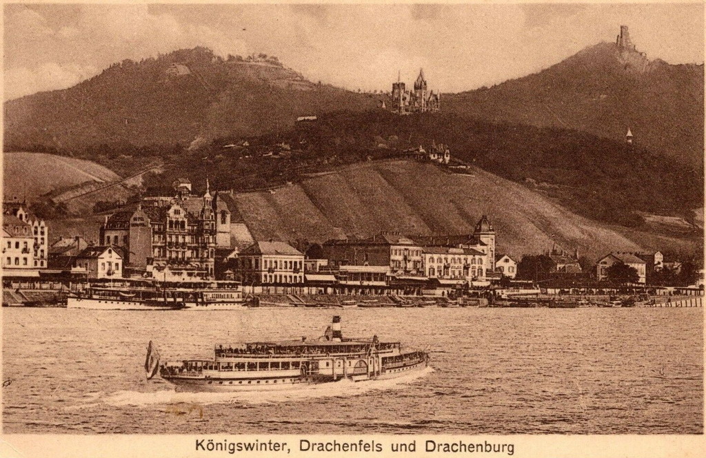 Königswinter. Drachenfels und Drachenburg