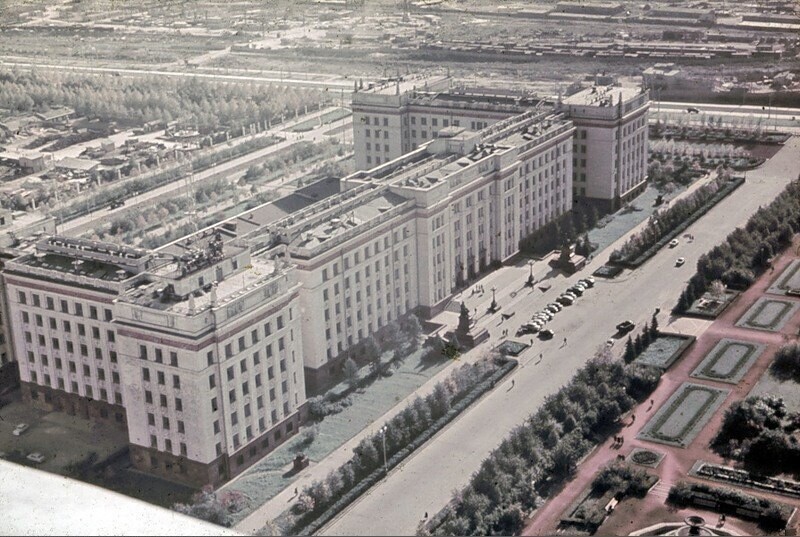 Вид с крыши МГУ
