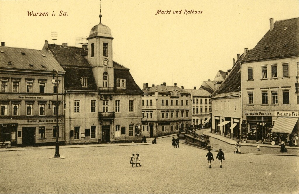 Wurzen. Markt mit Rathaus