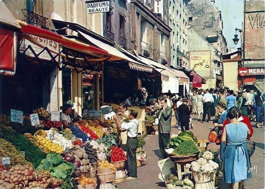 Le marché de la rue Mouffetard