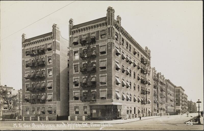 North East Corner of Broadway and 177th St., New York 1905