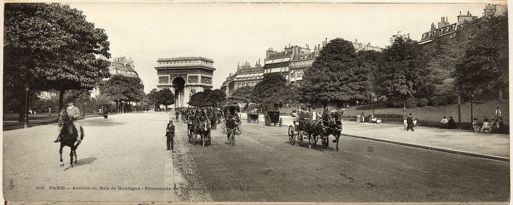 Avenue du Bois de Boulogne. Promenade du Président en phaëton