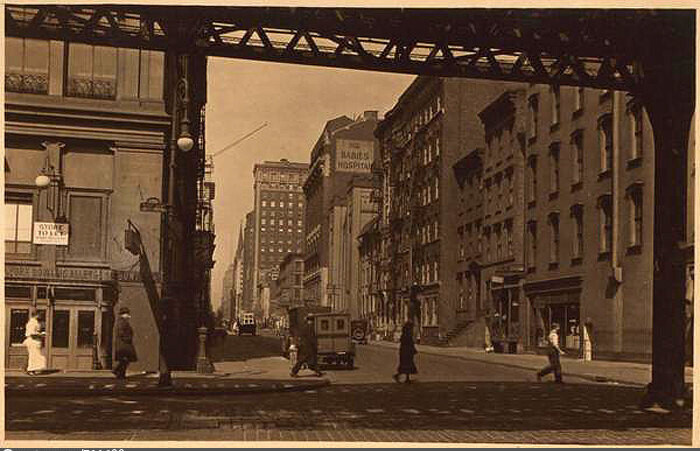 55th Street, north side, west from Third Avenue. March 28, 1928
