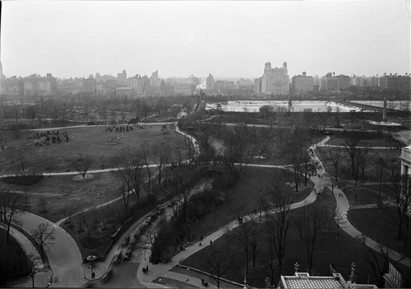View across [Central] Park at Fifth Avenue and 79th Street.