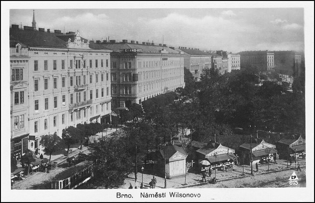 Brno, Benešova, Pohled na Wilsonovo náměstí