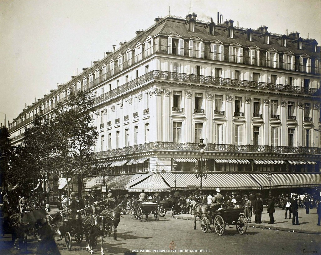 Perspective du Grand Hôtel et du Café de la Paix