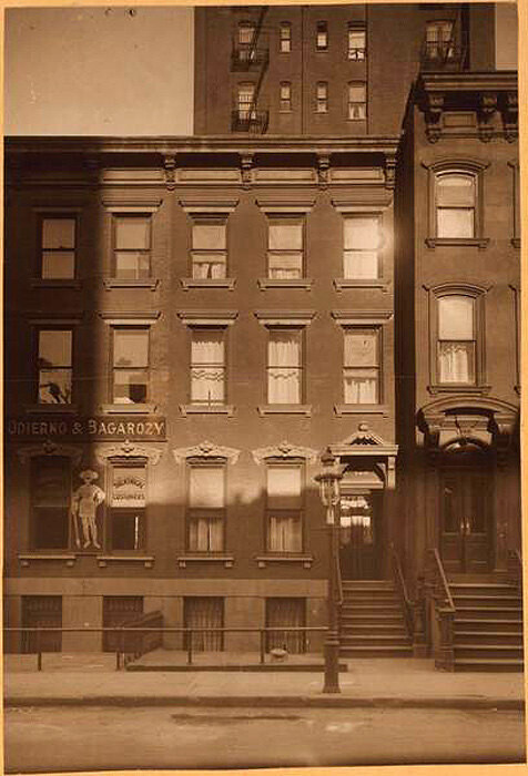 129-127 West 48th Street, north side, between Sixth and Seventh Avenues. About 1910.