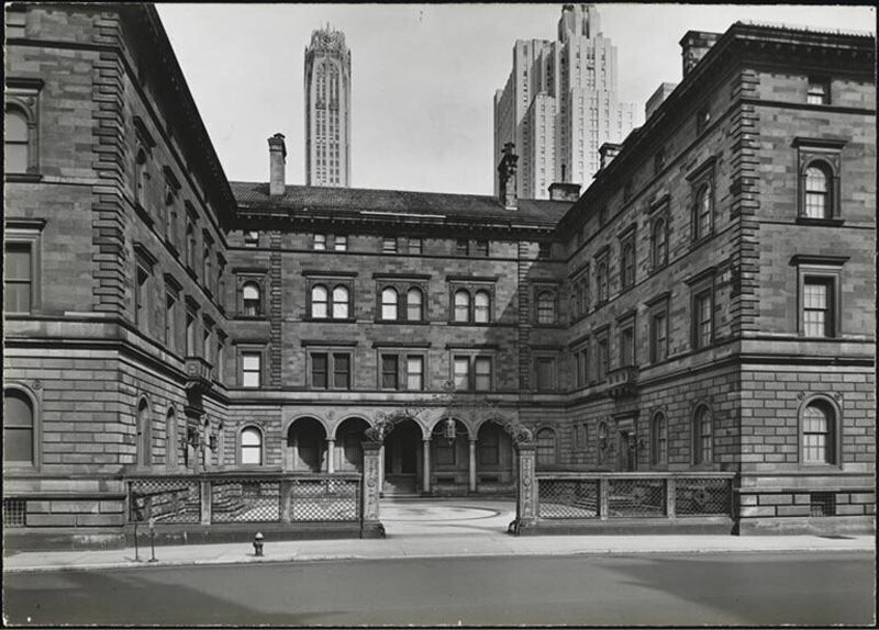 Mansion on east side of Madison Avenue. 50th to 51st Streets (from west side of Madison Avenue).