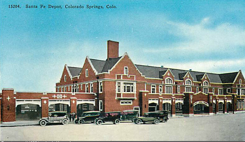Santa Fe railroad depot in Colorado Springs, Colorado