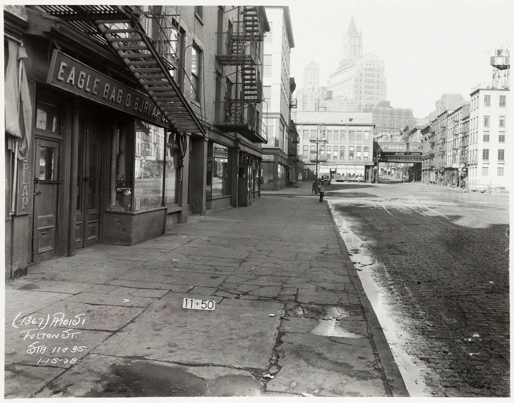 Fulton Street between South Street and Front Street