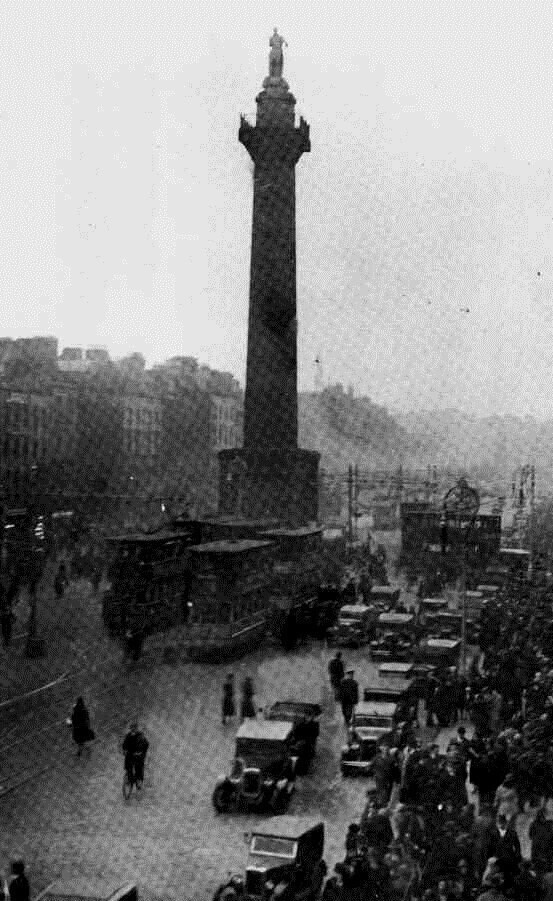 Nelsons Pillar Dublin. Nelson's column in Dublin