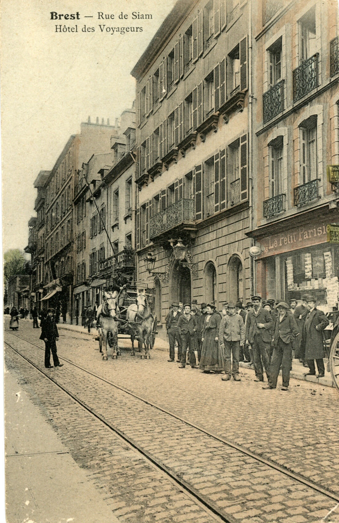 Rue de Siam. Hôtel des Voyageurs