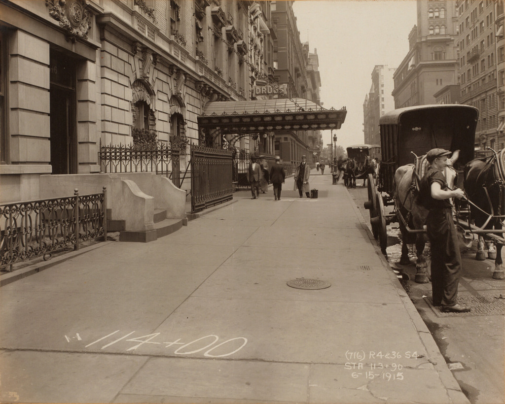 Seventh Avenue, west side, between West 54th and 55th Streets
