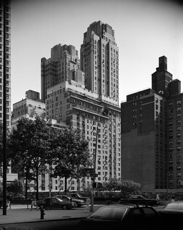 Looking at the The Century apartments from Broadway and West 61st Street
