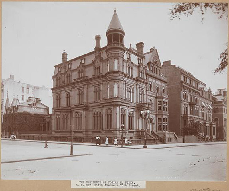 883 Fifth Ave. [The Residence of Josiah M. Fiske.]