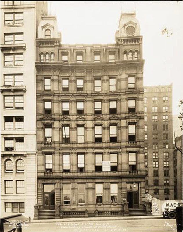 106-108 West 59th St. New York. View looking South at North Front
