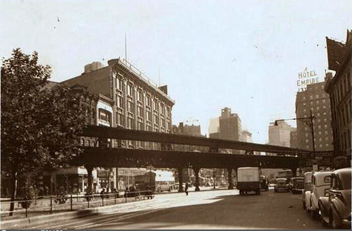 Broadway, south of 65th Street, before demolition of 