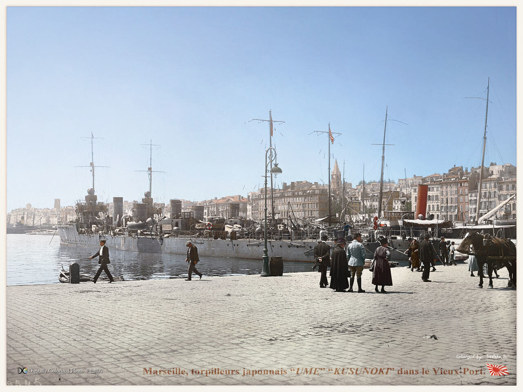 Marseille, torpilleurs japonnais 