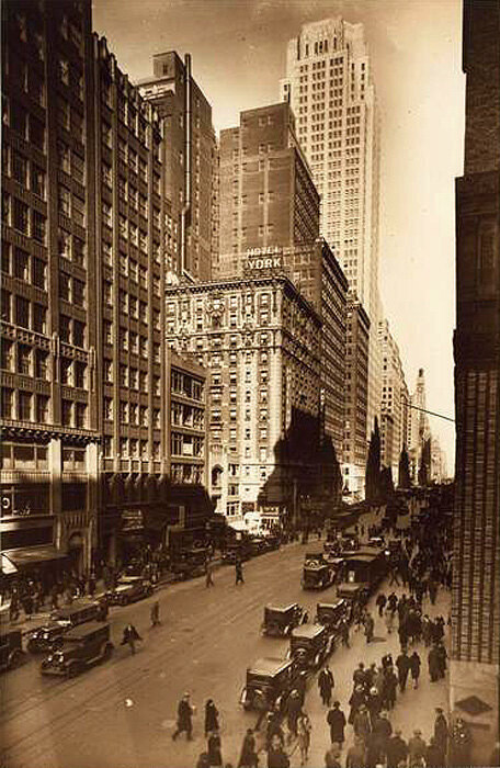 Seventh avenue, west side, north from 35th Street. 1929
