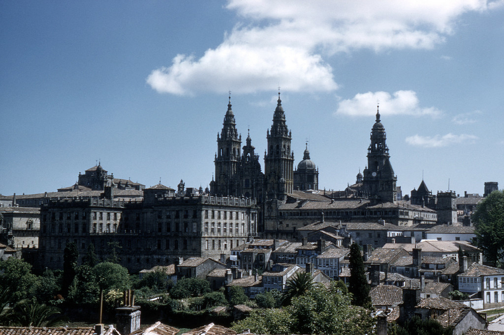 Vista de la ciudad de Santiago de Compostela