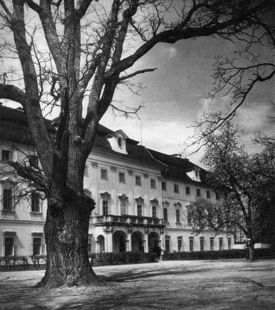 Ohrada u Hluboké nad Vltavou, průčelí zámku