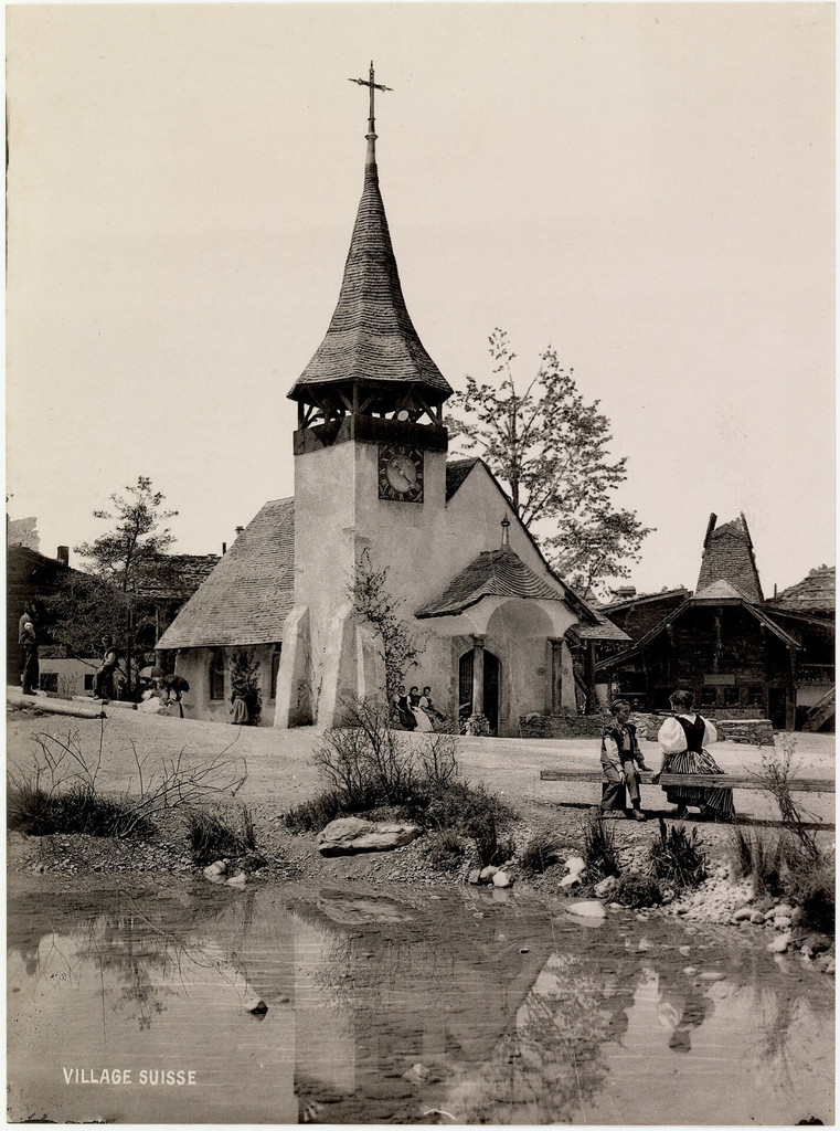 L’Exposition nationale de Genève en 1896: village suisse (église)