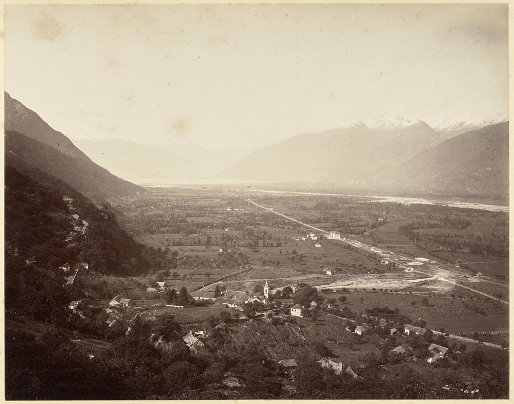 Gotthardbahn: Landschaftsbild vom Monte Cenere