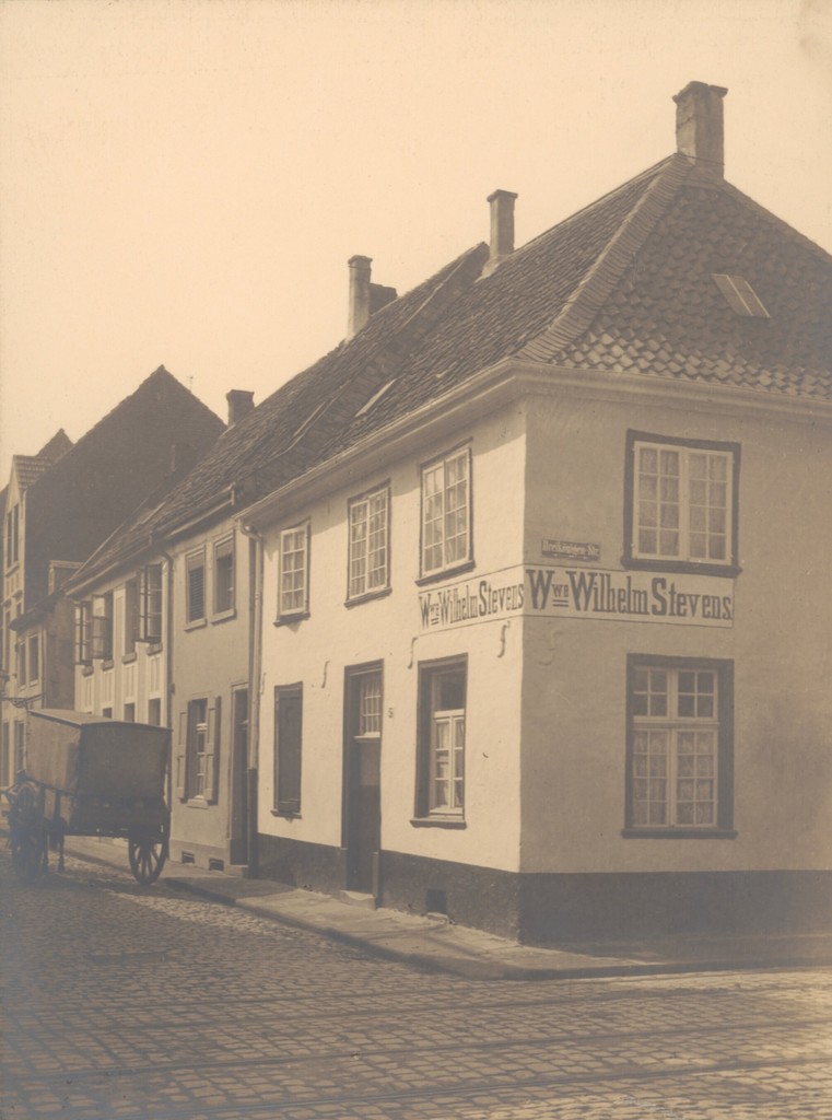 Mühlenstraße 52, Gemüsehandlung Wwe. Wilhelm Stevens