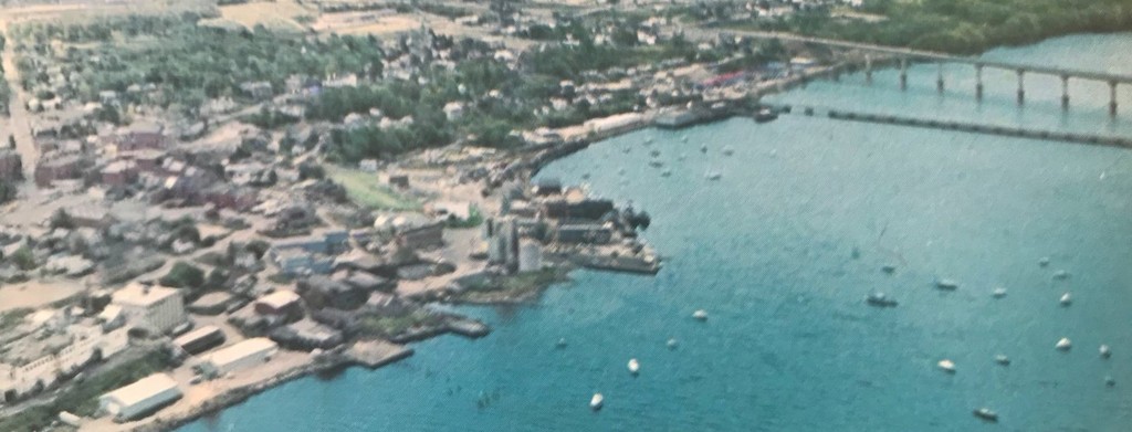 Aerial Views of Belfast, Maine Harbor