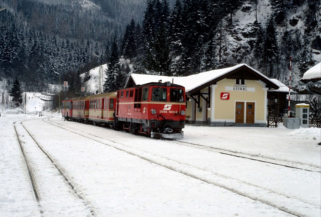 Bahnhof Krimml, Endpunkt der Pinzgauer Lokalbahn