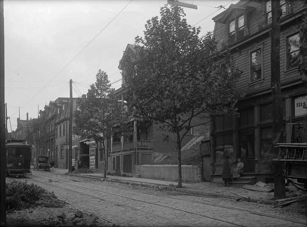 View of Brownsville Avenue from Emerald Street to the Incline