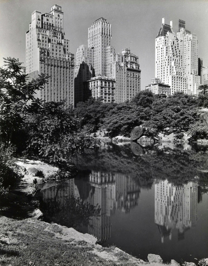 59th St. Hotels reflected in Park Lake