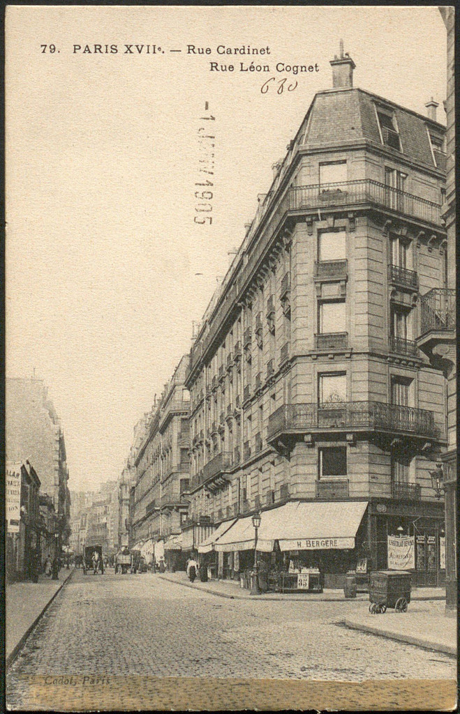 Rue Cardinet. Rue Léon Cognet