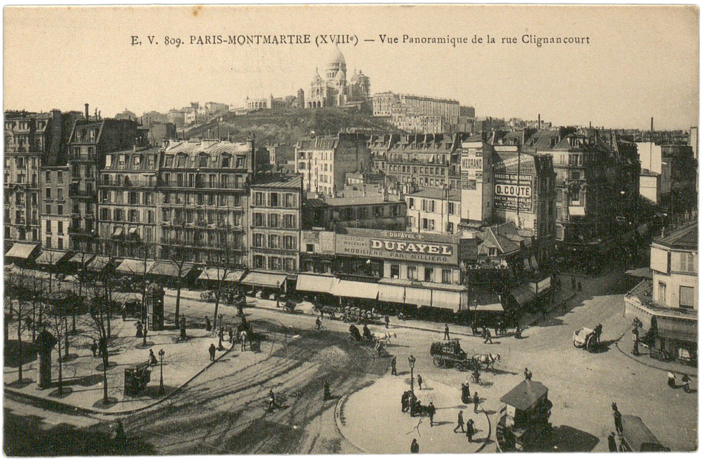 Vue Panoramique de la rue Clignancourt