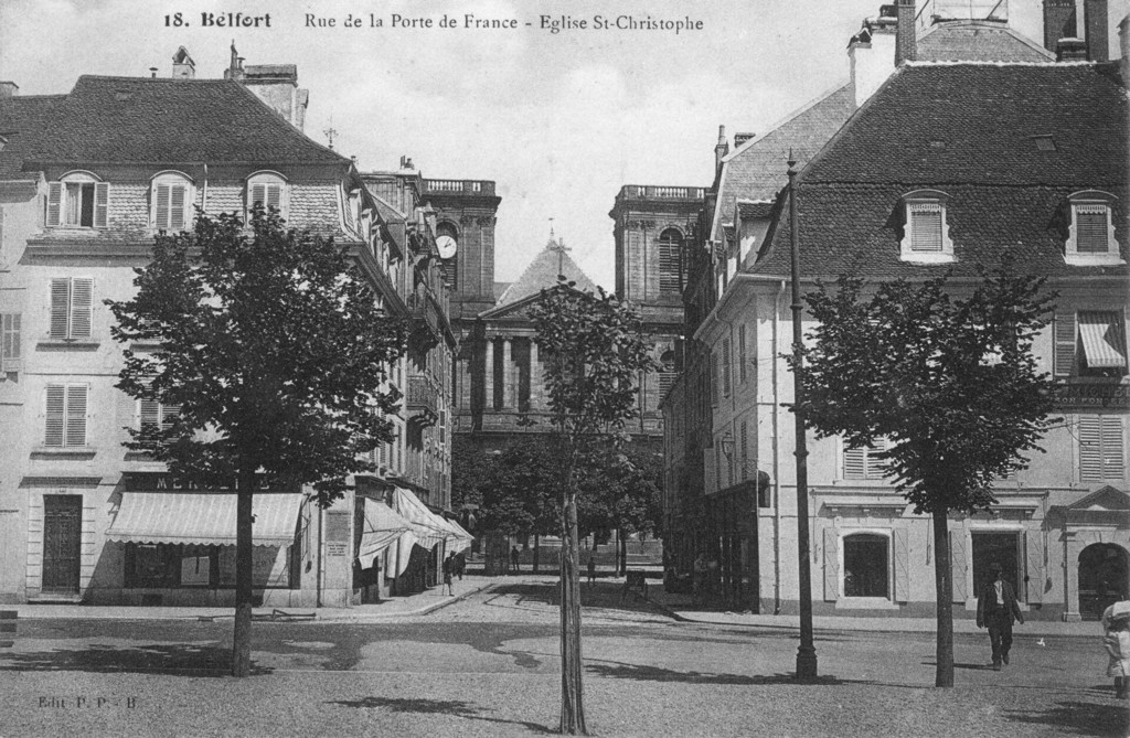 Belfort. Rue de la Porte de France - Eglise Saint Christophe