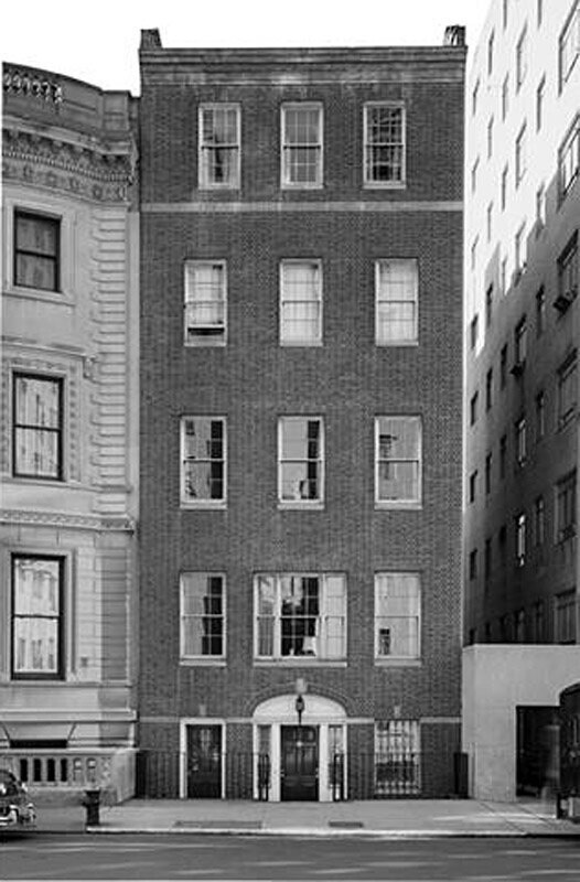 6 East 69th Street. Exterior of the residence of Mrs. Wm. K. Laughlin,