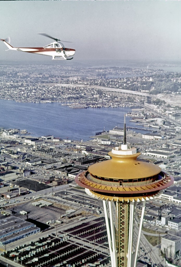 Top of Space Needle from air