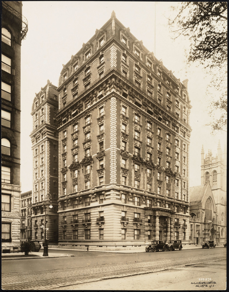 West 75th Street and Central Park West. The Kenilworth apartments and hotel