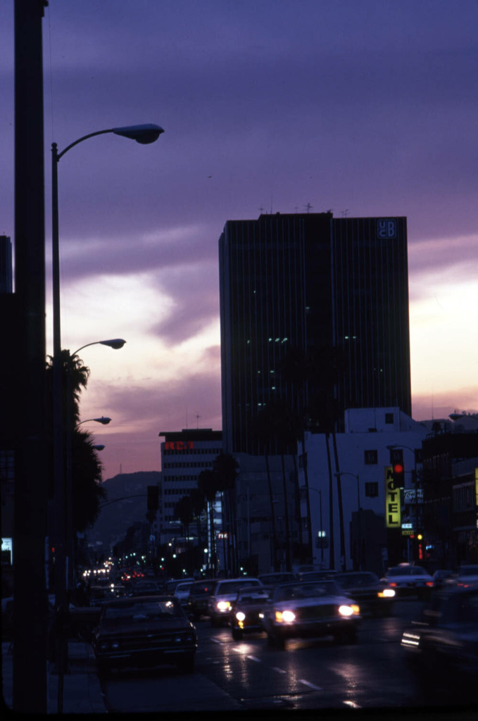 Sunset Boulevard during sunset