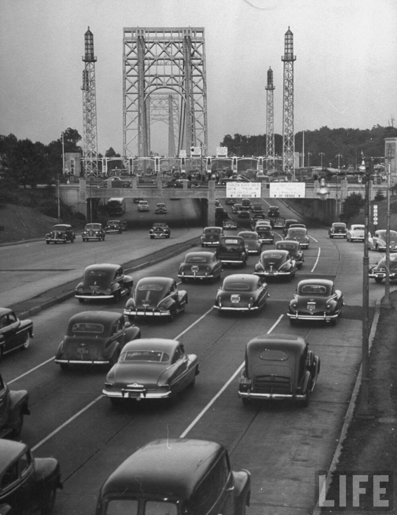 Traffic on the George Washington Bridge