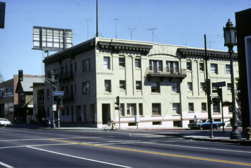 Intersection of Valencia Street and Wilshire Boulevard