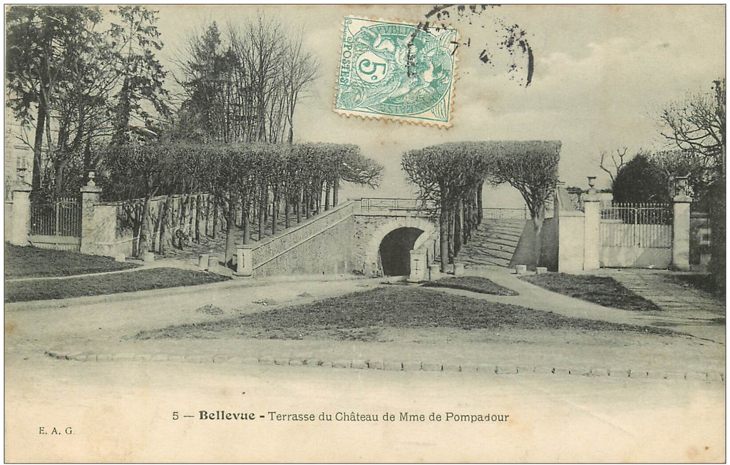 Bellevue. Terrasse du Château de Mme de Pompadour