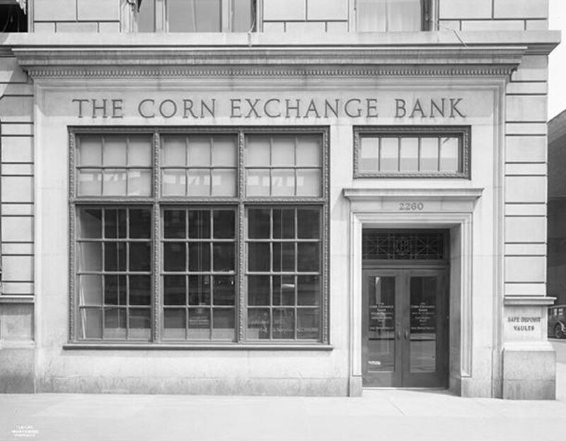 2260 Broadway at the N.E. corner of 81st Street. Corn Exchange Bank.