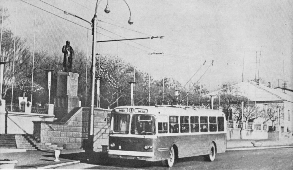The first trolleybus