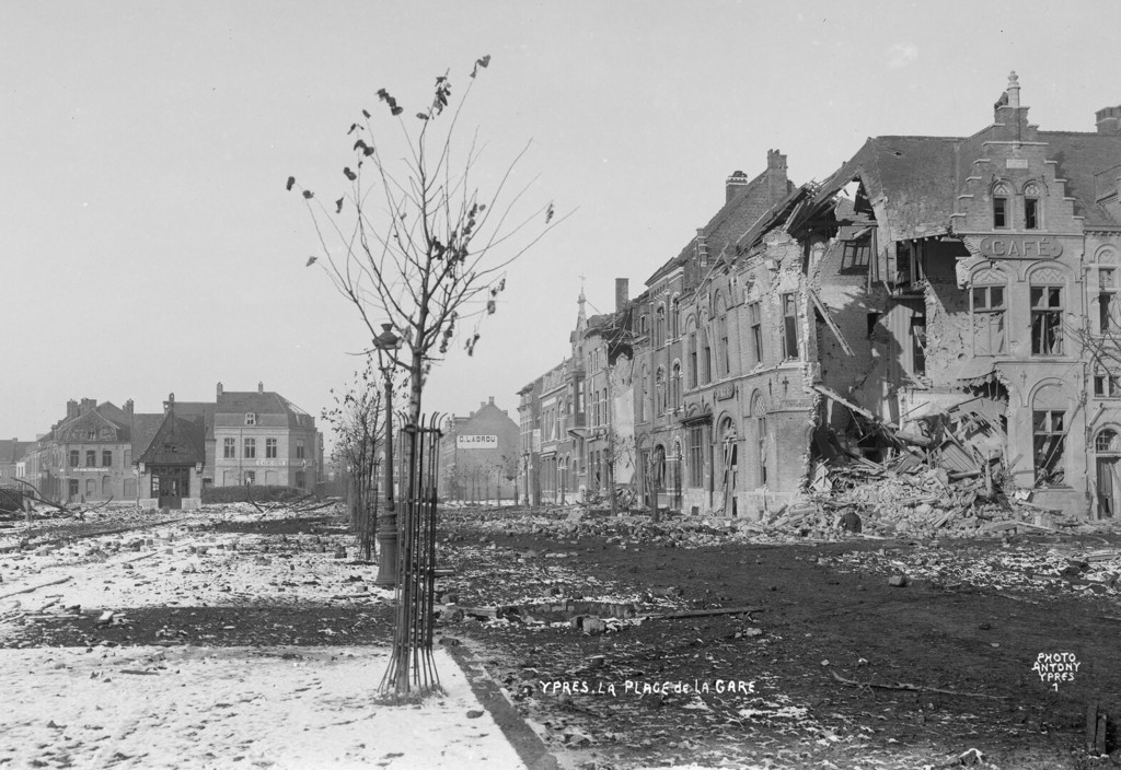 Ypres town destruction