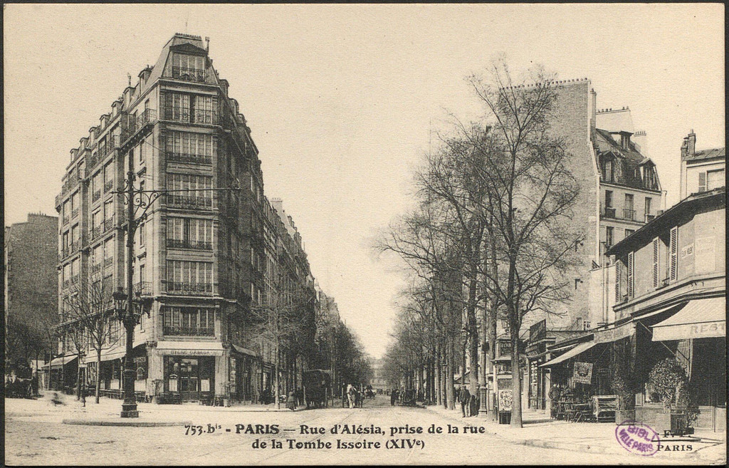 Rue d'Alésia, prise de la Rue de la Tombe Issoire