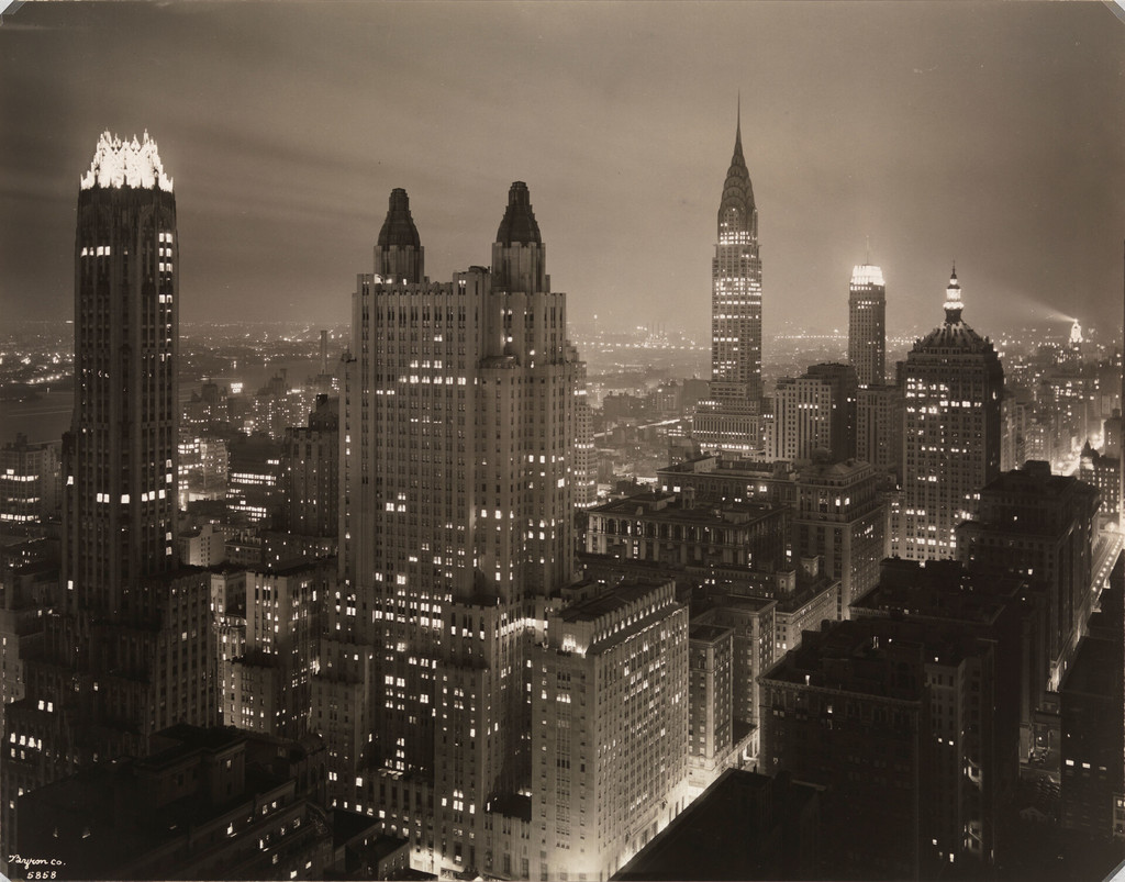 Night scene, south from 515 Madison Avenue