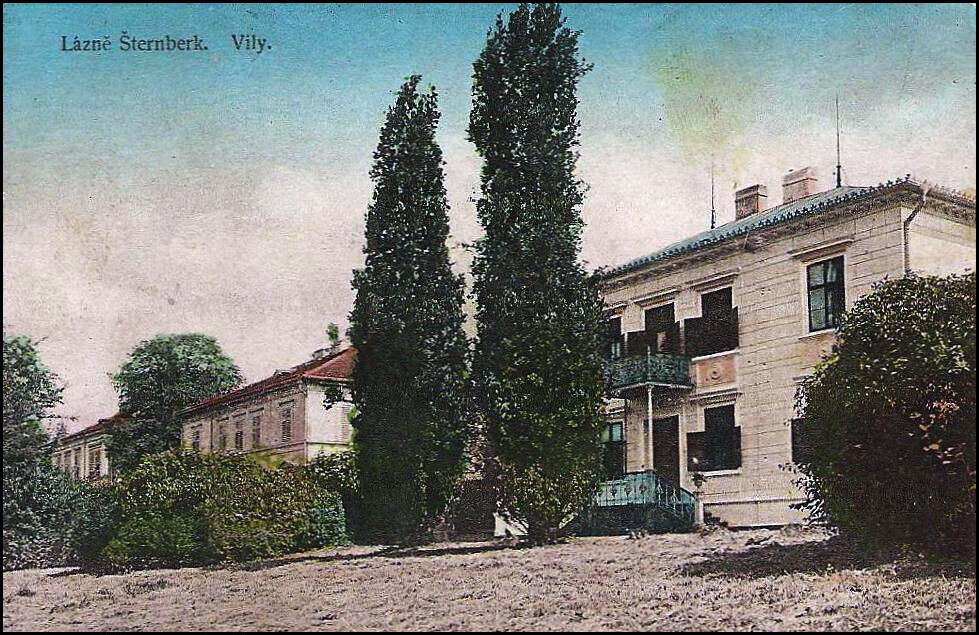 Šternberk, Lázeňské vily