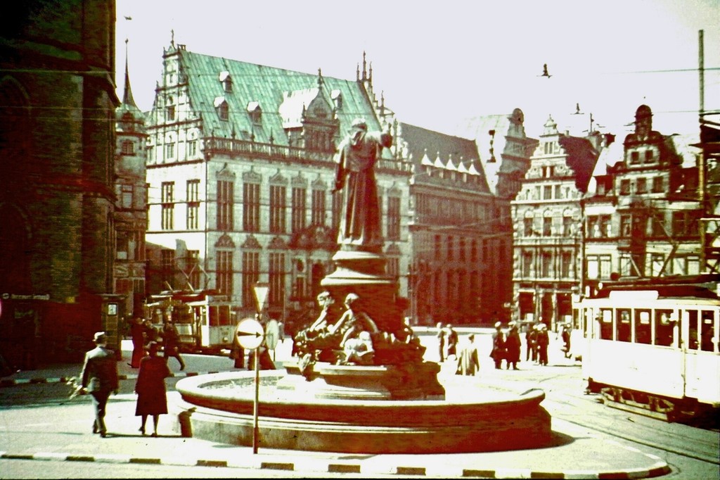 Bremen des Zweiten Weltkriegs. Marktplatz