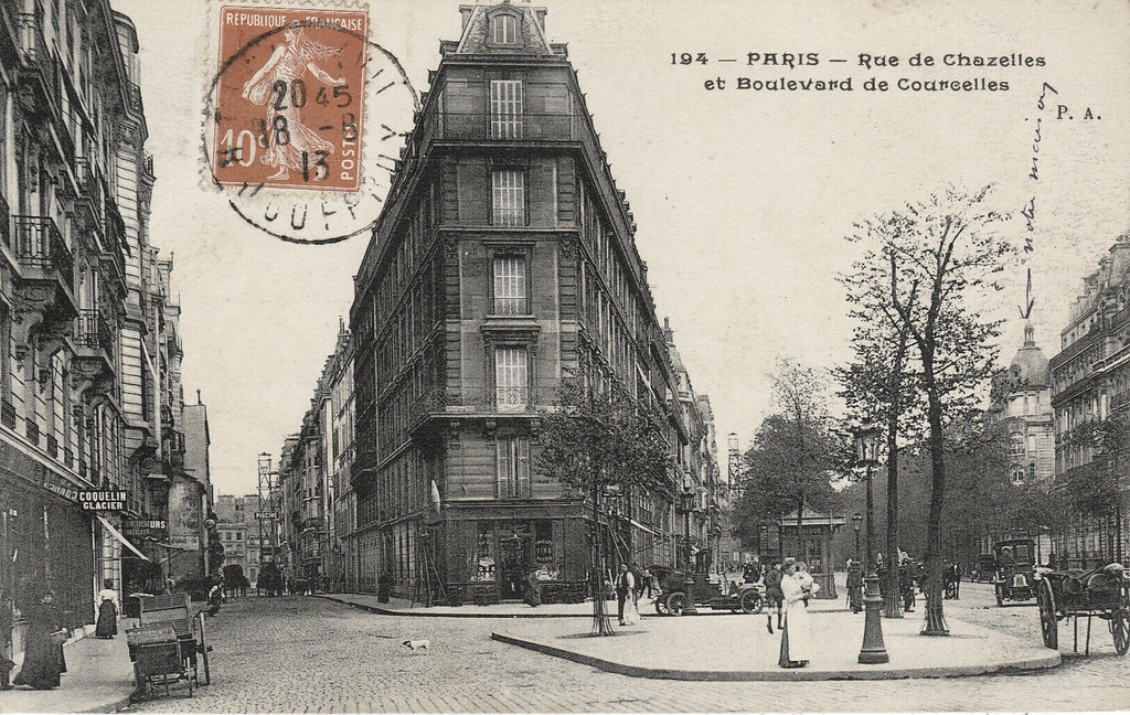 Rue de Chazelles et Boulevard de Courcelles